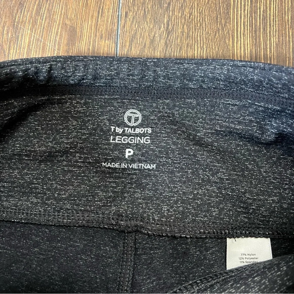 T by talbots charcoal gray leggings SZ P - Picture 4 of 5